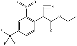 ETHYL ALPHA-CYANO-2-NITRO-4-(TRIFLUOROMETHYL)PHENYLACETATE 结构式