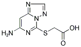 [(7-AMINO[1,2,4]TRIAZOLO[1,5-C]PYRIMIDIN-5-YL)THIO]ACETIC ACID 结构式