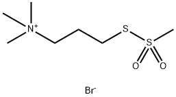 [3-(TRIMETHYLAMMONIUM)PROPYL] METHANETHIOSULFONATE BROMIDE 结构式
