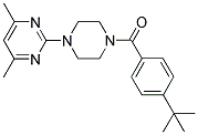 N-(4-TERT-BUTYLBENZOYL)-N'-(4,6-DIMETHYLPYRIMIDIN-2-YL)PIPERAZINE 结构式