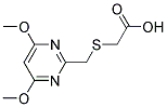 2-[[(4,6-DIMETHOXYPYRIMIDIN-2-YL)METHYL]THIO]ACETIC ACID 结构式