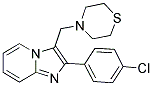 2-(4-CHLOROPHENYL)-3-(1,4-THIAZINAN-4-YLMETHYL)IMIDAZO[1,2-A]PYRIDINE 结构式
