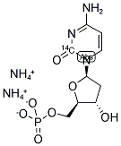 2'-DEOXYCYTIDINE 5'-MONOPHOSPHATE, DIAMMONIUM SALT, [2-14C]- 结构式