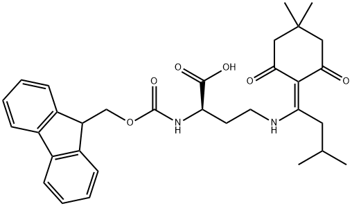 FMOC-D-DAB(IVDDE)-OH 结构式