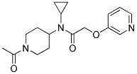 N-(1-ACETYLPIPERIDIN-4-YL)-N-CYCLOPROPYL-2-[(PYRIDIN-3-YL)OXY]ACETAMIDE 结构式