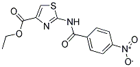 Ethyl 2-[(4-nitrobenzoyl)amino]-1,3-thiazole-4-carboxylate 结构式