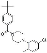 4-(TERT-BUTYL)PHENYL 4-(5-CHLORO-2-METHYLPHENYL)PIPERAZINYL KETONE 结构式