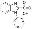 1-PHENYL-1H-BENZIMIDAZOLE-2-SULFONIC ACID 结构式