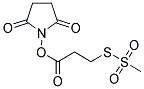 N-SUCCINIMIDYLOXYCARBONYLETHYL METHANETHIOSULFONATE 结构式