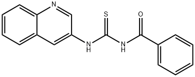 N-BENZOYL-N'-(3-QUINOLINYL)THIOUREA 结构式