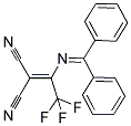 (1-[(DIPHENYLMETHYLENE)AMINO]-2,2,2-TRIFLUOROETHYLIDENE)MALONONITRILE 结构式