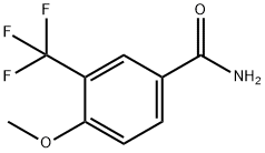 4-甲氧基-3-(三氟甲基)苯甲酰胺 结构式