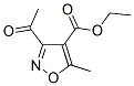 3-ACETYL-5-METHYL-ISOXAZOLE-4-CARBOXYLIC ACID ETHYL ESTER 结构式