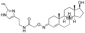 TESTOSTERONE-3-(O-CARBOXYMETHYL)-OXIMINO-(2-[125I]IODOHISTAMINE) 结构式