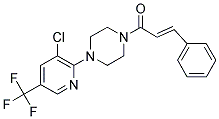 1-(4-(3-CHLORO-5-(TRIFLUOROMETHYL)(2-PYRIDYL))PIPERAZINYL)-3-PHENYLPROP-2-EN-1-ONE 结构式