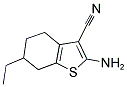 2-AMINO-6-ETHYL-4,5,6,7-TETRAHYDRO-1-BENZOTHIOPHENE-3-CARBONITRILE 结构式