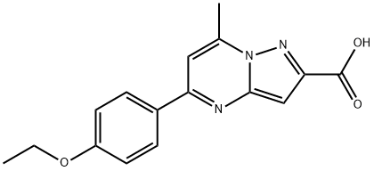 5-(4-乙氧基-苯基)-7-甲基-吡唑并-[1,5-A]嘧啶-2-羧酸 结构式