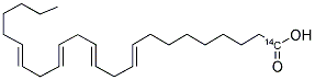 TETRACOSATETRAENOIC ACID 9,12,15,18- (24:4,N-6), [1-14C] 结构式