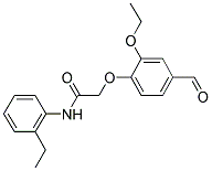 2-(2-Ethoxy-4-formylphenoxy) acetic acid, N-(2-ethylphenyl)amide 结构式