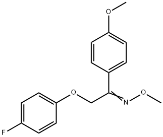 2-(4-Fluorophenoxy)-1-(4-methoxyphenyl)-1-ethanone O-methyloxime 结构式