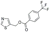 1,3-THIAZOL-5-YLMETHYL 4-(TRIFLUOROMETHYL)BENZENECARBOXYLATE 结构式