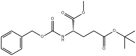 N-[苄氧羰基]-L-谷氨酸 5-叔丁酯 1-甲酯 结构式