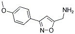 [3-(4-METHOXYPHENYL)-5-ISOXAZOLYL]METHANAMINE 结构式