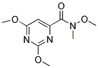 2,6-DIMETHOXY-N-METHOXY-N-METHYLPYRIMIDINE-4-CARBOXAMIDE 结构式