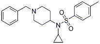 N-(1-Benzylpiperidin-4-yl)-N-cyclopropyl-4-methylbenzenesulphonamide 结构式