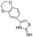 4-(2,3-DIHYDRO-BENZO[1,4]DIOXIN-6-YL)-3H-THIAZOL-2-YLIDENEAMINE 结构式