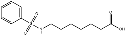 7-苯磺酰基氨基-庚酸 结构式
