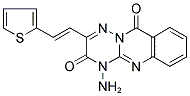 4-AMINO-2-[2-(2-THIENYL)VINYL]-3H-[1,2,4]TRIAZINO[3,2-B]QUINAZOLINE-3,10(4H)-DIONE 结构式