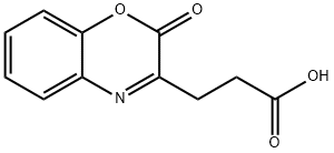 3-(2-氧代-2H-1,4-苯并噁嗪-3-基)丙酸 结构式