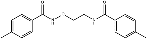 4-Methyl-N-(2-([(4-methylbenzoyl)amino]oxy)ethyl)benzenecarboxamide 结构式