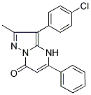 3-(4-CHLORO-PHENYL)-2-METHYL-5-PHENYL-4H-PYRAZOLO[1,5-A]PYRIMIDIN-7-ONE 结构式