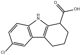 6-氯-2,3,4,9-四氢-1H-咔唑-1-甲酸 结构式