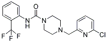 4-[(6-CHLOROPYRIDIN-2-YL)METHYL]-N-[2-(TRIFLUOROMETHYL)PHENYL]PIPERAZINE-1-CARBOXAMIDE 结构式