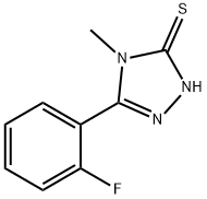 5-(2-氟苯基)-4-甲基-4H-1,2,4-三唑-3-硫醇 结构式