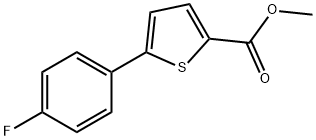 5-(4-氟苯基)噻吩-2-甲酸甲酯 结构式
