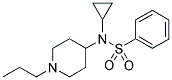 N-Cyclopropyl-N-(1-propylpiperidin-4-yl)benzenesulphonamide 结构式