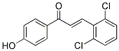 3-(2,6-Dichlorophenyl)-1-(4-hydroxyphenyl)prop-2-en-1-one 结构式