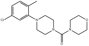 4-(5-CHLORO-2-METHYLPHENYL)PIPERAZINYL MORPHOLIN-4-YL KETONE 结构式