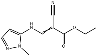 ETHYL (E)-2-CYANO-3-[(1-METHYL-1H-PYRAZOL-5-YL)AMINO]-2-PROPENOATE 结构式