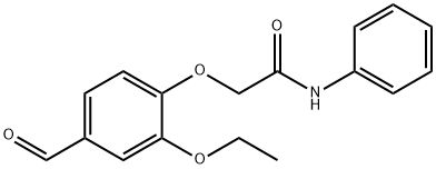 2-(2-乙氧基-4-甲酰苯氧基)-N-苯基乙酰胺 结构式