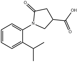 1-(2-异丙苯基)-5-氧代吡咯烷-3-羧酸 结构式