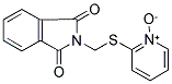 2-([(1,3-DIOXO-1,3-DIHYDRO-2H-ISOINDOL-2-YL)METHYL]THIO)PYRIDINIUM-1-OLATE 结构式