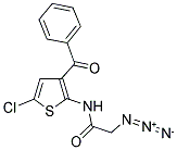 2-AZIDO-N-(3-BENZOYL-5-CHLOROTHIEN-2-YL)ACETAMIDE 结构式