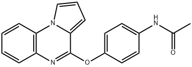 N-[4-(Pyrrolo[1,2-a]quinoxalin-4-yloxy)phenyl]acetamide 结构式