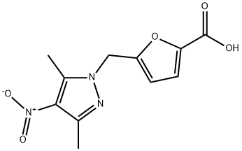 5-[(3,5-DIMETHYL-4-NITRO-1H-PYRAZOL-1-YL)METHYL]-2-FUROIC ACID 结构式