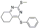 2-(METHYLSULFANYL)-4-(PHENYLSULFANYL)-5,6,7,8-TETRAHYDROQUINAZOLINE 结构式